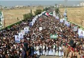 راهپیمایی گسترده مردم یمن در همبستگی با ملت فلسطین+ فیلم