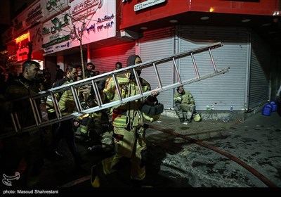 آتش‌سوزی در ساختمان 153 خیابان بهار