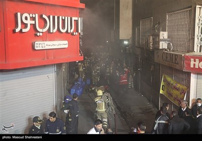آتش‌سوزی در ساختمان 153 خیابان بهار