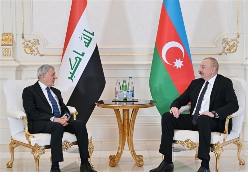 گفت‌وگوی رئیس‌جمهور عراق با الهام علی‌اف درباره گسترش افق‌های همکاری‌ها