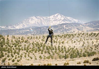 تمرین امداد هوایی در تهران