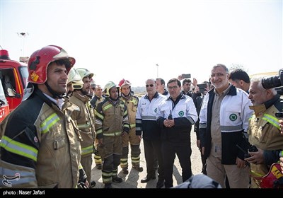 تمرین دوتیم مشترک جستجو و نجات شهری سازمان آتش نشانی،خدمات ایمنی و جمعیت هلال احمر استان تهران