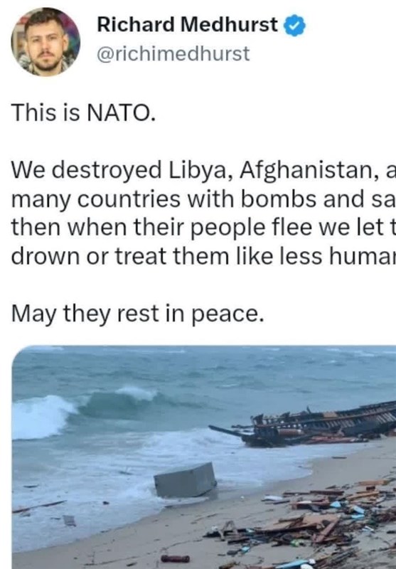 واکنش روزنامه‌نگار انگلیسی به غرق شدن پناهجویان افغان در نزدیکی ایتالیا؛ «ناتو همین است»
