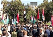 تظاهرات سوری‌ها علیه تحریم‌های ظالمانه آمریکا