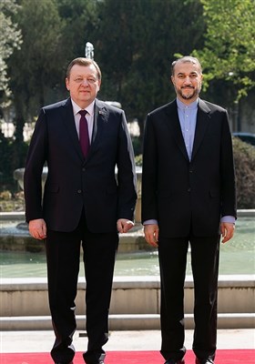 دیدار سرگئی آلینیک وزیر خارجه بلاروس با حسین امیرعبداللهیان وزیر امور خارجه