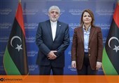 دیدار وزیر خارجه لیبی و سفیر ایران