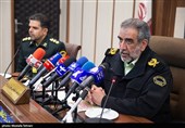 نشست خبری سردار عباسعلی محمدیان فرماندهی انتظامی تهران بزرگ