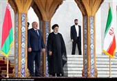 استقبال رسمی از رئیس جمهور بلاروس
