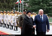 استقبال رسمی از رئیس جمهور بلاروس