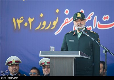 سردار احمدرضا رادان فرمانده کل انتظامی کشور در رزمایش ترافیکی و خدمات ایمنی سفر نوروز 1402