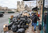 پاریس غرق در زباله شد
