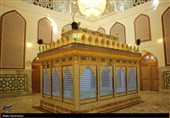 رونمایی از ضریح جدید و گنبد مطهر آستان مقدس سیدان الکریمان+ تصاویر