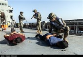 عملیات آزادسازی کشتی ربوده شده در رزمایش دریایی 2023