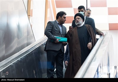 حضور سید ابراهیم رئیسی رئیس‌جمهور در آیین افتتاح 5 ایستگاه و 11 کیلومتر در مسیر خطوط 6 و 7 مترو تهران