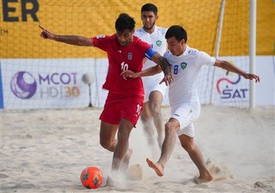  قهرمانی فوتبال ساحلی آسیا| ازبکستان هم مقابل ایران دورقمی شد/ نبرد با امارات برای صدرنشینی 
