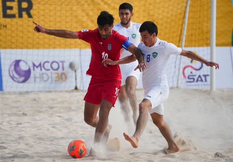 قهرمانی فوتبال ساحلی آسیا 2023| ازبکستان هم مقابل ایران دورقمی شد/ نبرد با امارات برای صدرنشینی