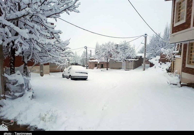 تصاویری از برف بهاری در استان سمنان