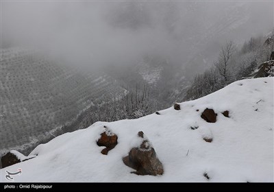 برف بهاری در اشکور گیلان