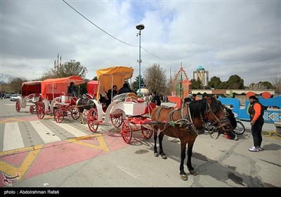 مسافران نوروزی در همدان