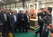 وزیر صمت کارخانه تولید بطری شیشه‌ای را در فریمان افتتاح کرد