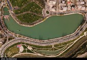 حضور مهمانان نوروزی در دریاچه کیو خرم آباد