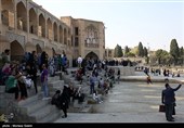 مسافران نوروزی در اصفهان