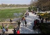 مسافران نوروزی در اصفهان
