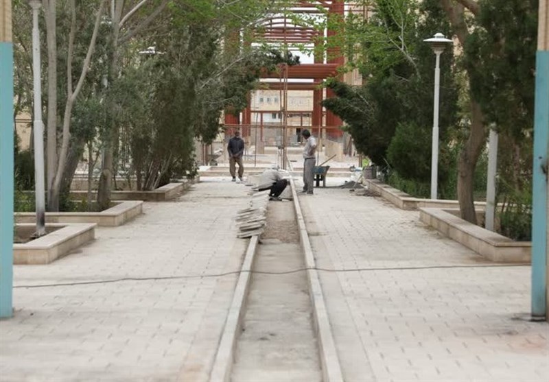 دومین فضای سبز اداری بلوار دانشجو در یزد به مردم رسید + تصاویر