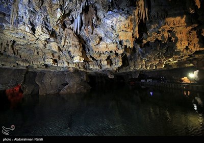 بازدید مسافران نوروزی از غار علیصدر همدان