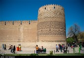 بازدید مسافرین نوروزی از مجموعه تاریخی زندیه - شیراز
