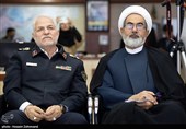 حجت‌الاسلام والمسلمین احمد پورخاقان رئیس سازمان قضایی نیروهای مسلح و سردار سید کمال هادیانفر رئیس پلیس راهنمایی و رانندگی