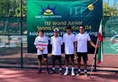 تنیس مقدماتی نوجوانان جهان| برتری ایران مقابل هند