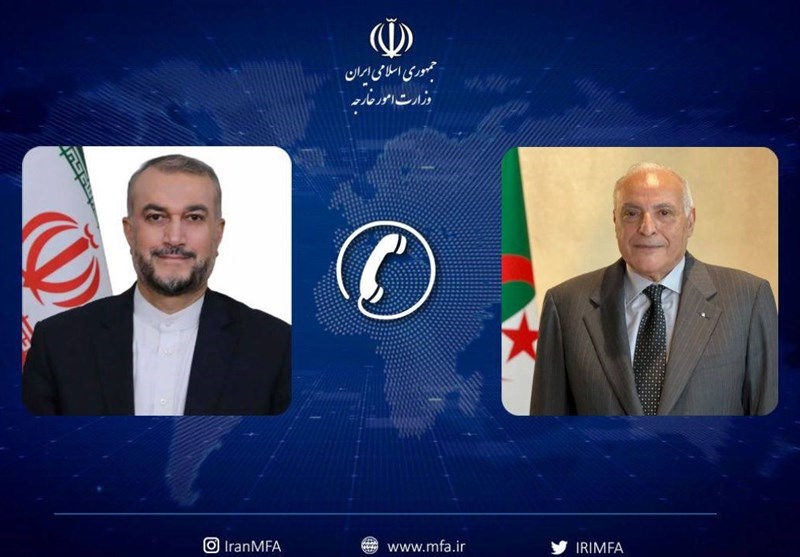 رایزنی وزیران خارجه ایران و الجزایر/ تاکید بر ادامه همکاری در مجامع منطقه‌ای و بین‌المللی