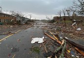 طوفان قدرتمند مرکز ایالت آرکانزاس را ویران کرد + فیلم