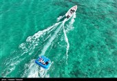 تفریحات دریایی گردشگران نوروزی در کیش