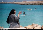 تفریحات دریایی گردشگران نوروزی در کیش