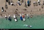 تفریحات دریایی گردشگران نوروزی در کیش