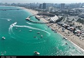 تفریحات دریایی گردشگران نوروزی در کیش