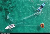 تفریحات دریایی گردشگران نوروزی در کیش