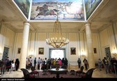 مسافران نوروزی در کاخ سعدآباد