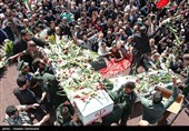 مراسم تشییع پیکر شهیدان میلاد حیدری و مقداد مهقانی