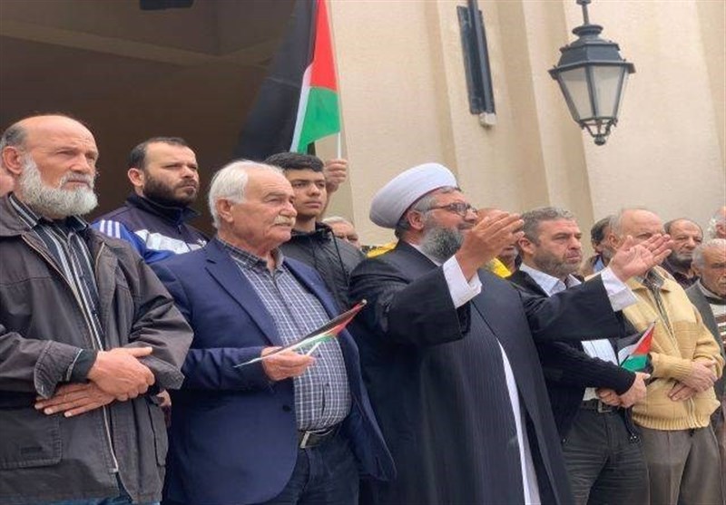 تظاهرات ضد صهیونیستی در اردوگاه‌های لبنان برای حمایت از مسجدالاقصی