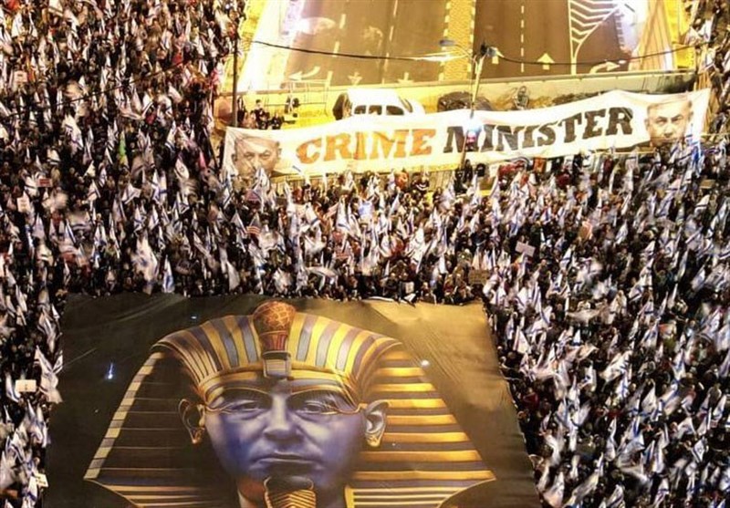 شرکت صدها هزار نفر در چهاردهمین هفته اعتراضات علیه نتانیاهو