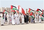 تظاهرات بحرینی‌ها و کویتی‌ها در همبستگی با ملت فلسطین