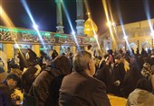 نخستین احیاء در حرم حضرت عبدالعظیم (ع) برگزار شد + فیلم و تصاویر