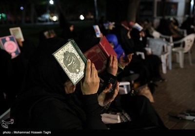 مراسم احیای شب نوزدهم دربوستان ملت مشهد