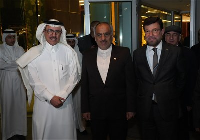  حضور سفیر ایران در تاجیکستان در مهمانی افطار سفارت عربستان 