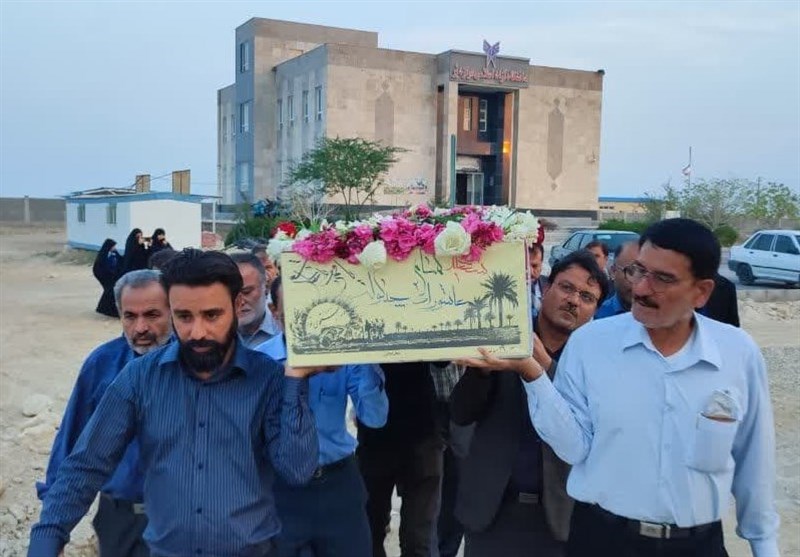 تشییع شهید گمنام دفاع مقدس در استان بوشهر