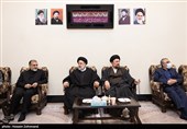آیت‌الله سیدابراهیم رئیسی رییس جمهور، حجت الاسلام سید حسن خمینی تولیت آستان حرم امام خمینی(ره) 