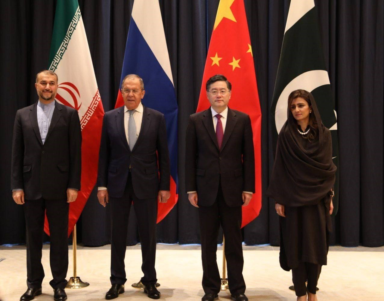 برگزاری دومین نشست چهارجانبه ایران، چین، روسیه و پاکستان